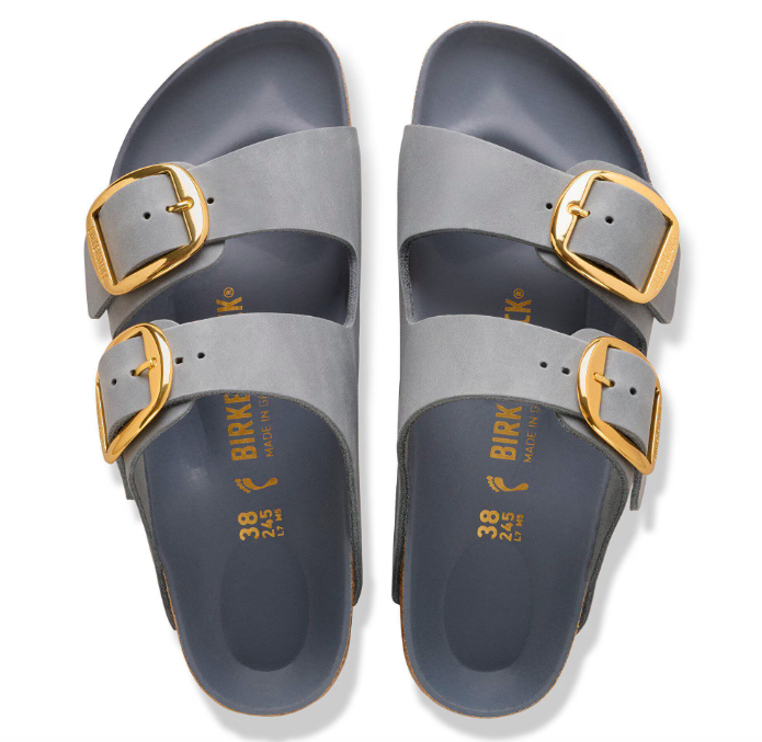 Arizona Big Buckle Cuir huilé - Basalt Gray