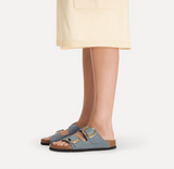Arizona Big Buckle Cuir huilé - Basalt Gray