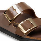 Arizona Droplet Buckle Cuir naturel verni - High-Shine Carafe