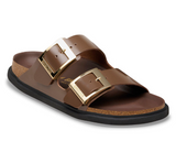Arizona Droplet Buckle Cuir naturel verni - High-Shine Carafe