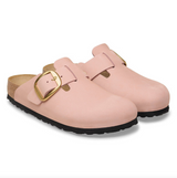 Boston Big Buckle Cuir nubuck - Soft Pink