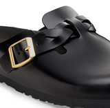 Boston Braided Cuir naturel - Black New Dressy Leather