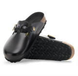 Boston Braided Cuir naturel - Black New Dressy Leather
