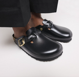 Boston Braided Cuir naturel - Black New Dressy Leather