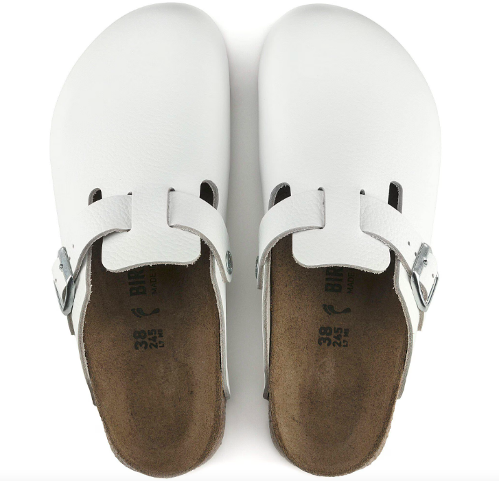 Boston Super Grip Cuir naturel - Blanc