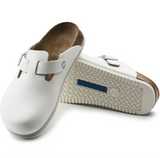 Boston Super Grip Cuir naturel - Blanc