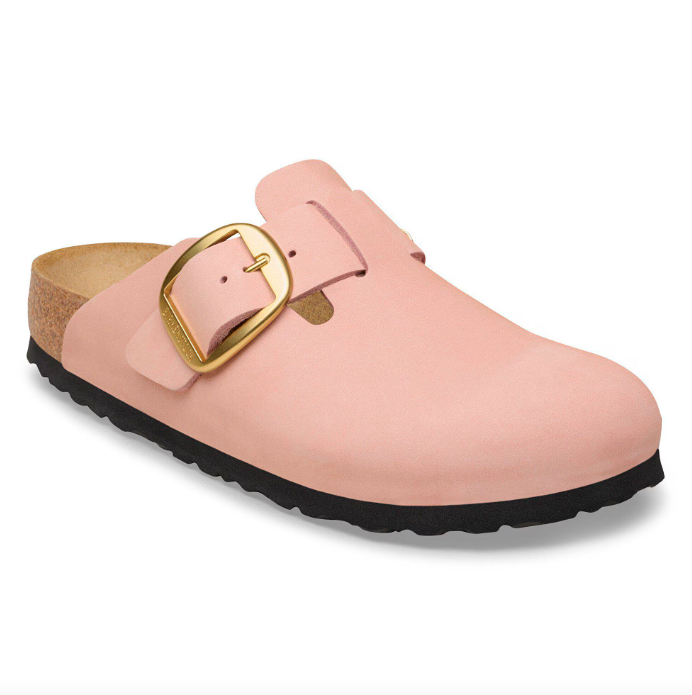 Boston Big Buckle Cuir nubuck - Soft Pink