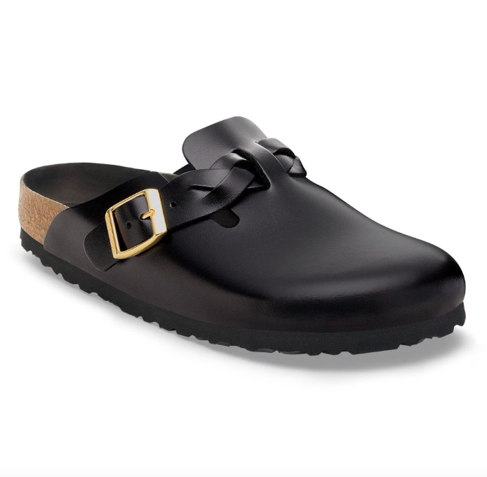 Boston Braided Cuir naturel - Black New Dressy Leather