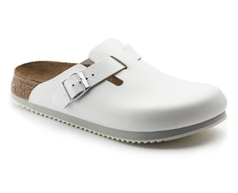 Boston Super Grip Cuir naturel - Blanc