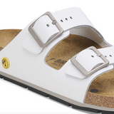 Arizona PRO ESD Cuir naturel enduit - White