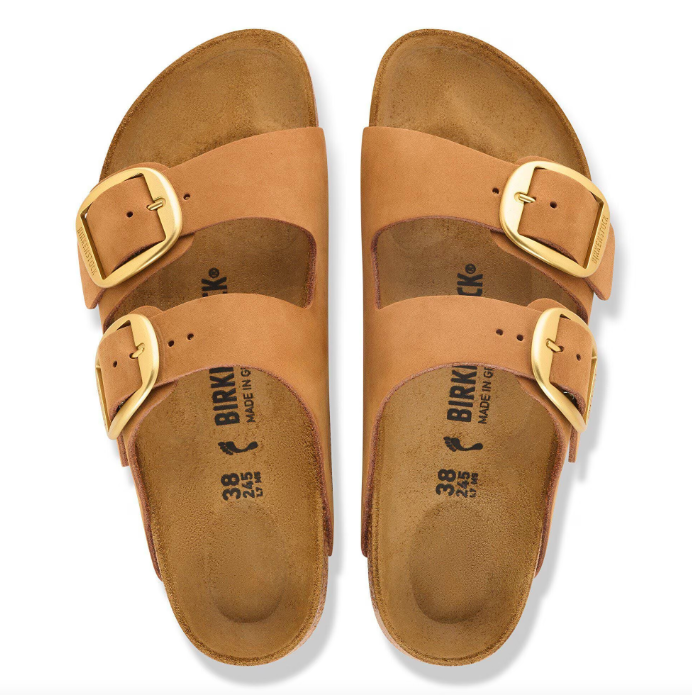 Arizona Big Buckle Cuir nubuck - Mink