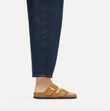 Arizona Big Buckle Cuir nubuck - Mink