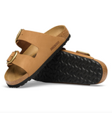 Arizona Big Buckle Cuir nubuck - Mink