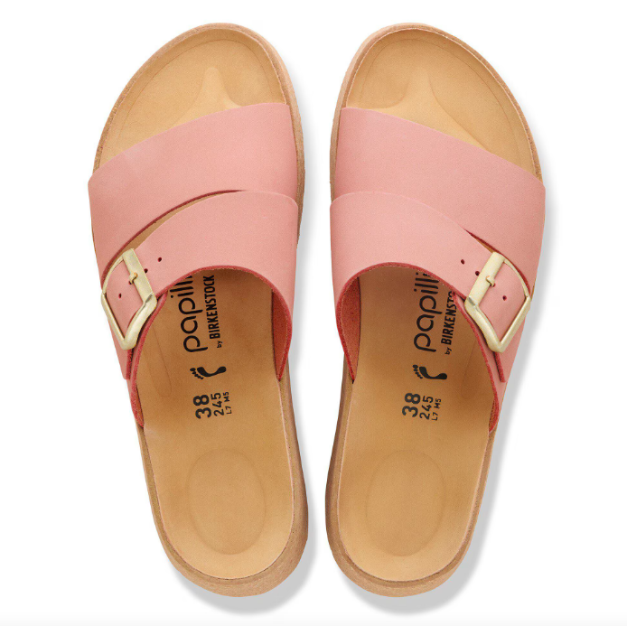 Almina Cuir nubuck - Pink Clay