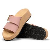 Almina Cuir nubuck - Pink Clay