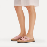 Almina Cuir nubuck - Pink Clay