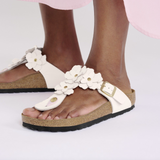 Gizeh Flower Embellishment Cuir naturel - Rose clair
