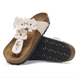 Gizeh Flower Embellishment Cuir naturel - Rose clair