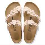 Mayari Flower Embellishment Cuir naturel - Rose clair