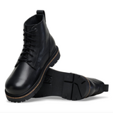 Highwood Lace Mid Women Cuir naturel - Noir