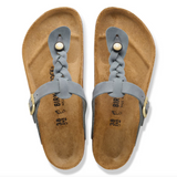 Gizeh Braided Cuir huilé - Basalt Gray