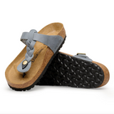 Gizeh Braided Cuir huilé - Basalt Gray