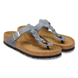 Gizeh Braided Cuir huilé - Basalt Gray