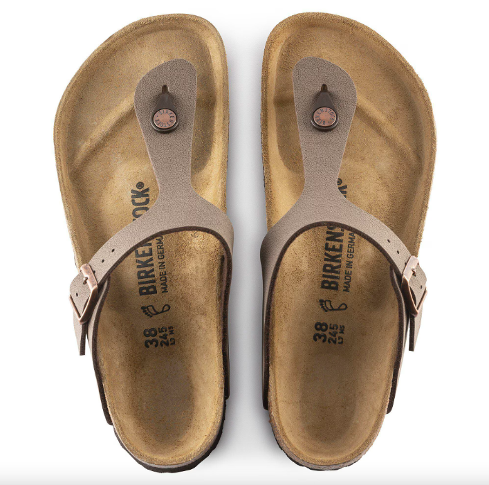 Gizeh Birko-Flor Nubuck Mocca