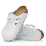 Kay PRO Cuir naturel enduit - White