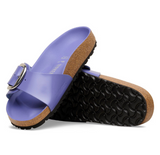 Madrid Big Buckle Cuir naturel verni - High-Shine Purple Dusk