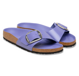 Madrid Big Buckle Cuir naturel verni - High-Shine Purple Dusk