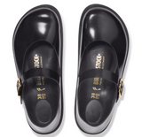 Mantova Cup Sole Cuir naturel verni - Noir brillant