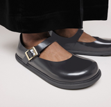 Mantova Cup Sole Cuir naturel verni - Noir brillant