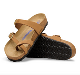 Mayari Lit de pied souple Cuir nubuck - Beige