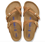 Mayari Lit de pied souple Cuir nubuck - Beige
