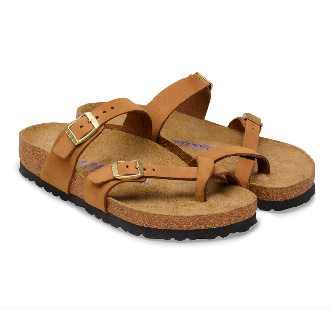 Mayari Lit de pied souple Cuir nubuck - Beige
