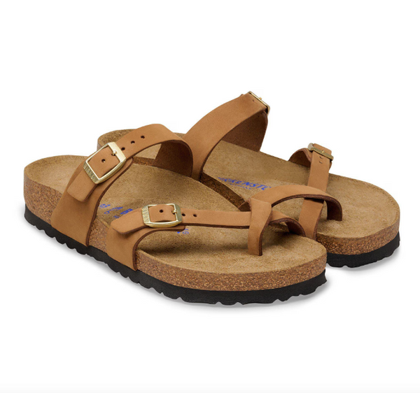 Mayari Lit de pied souple Cuir nubuck - Beige