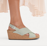 Samira Cuir nubuck - Pure Sage