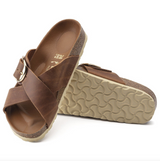Siena Big Buckle Cuir huilé  Cognac
