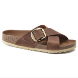 Siena Big Buckle Cuir huilé  Cognac